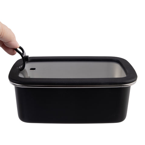 Microwave Safe Rectangular Stainless Steel Container 1.1L