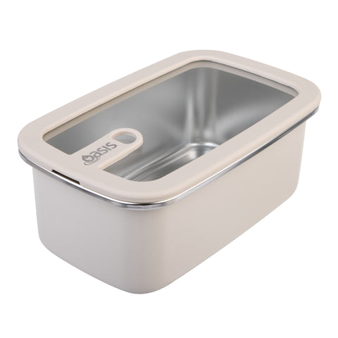 Microwave Safe Rectangular Stainless Steel Container 1.1L
