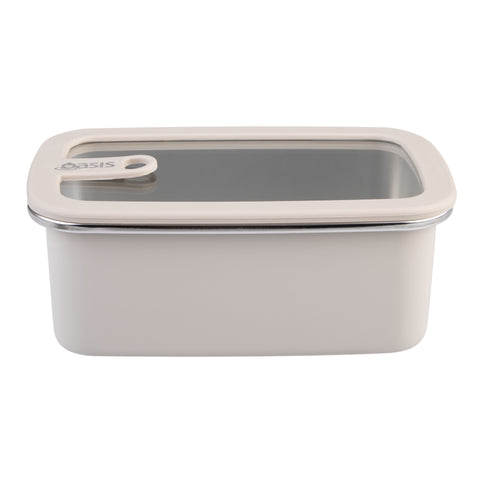 Microwave Safe Rectangular Stainless Steel Container 1.1L