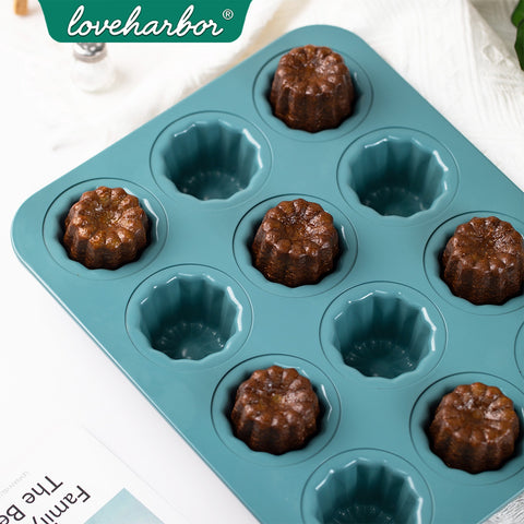 Loveharbor Green Earth Non-Stick Cannele Mould