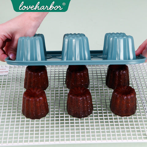 Loveharbor Green Earth Non-Stick Cannele Mould