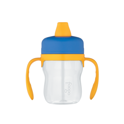 235Ml Foogo Bpa Free Soft Spout Tritan Plastic Sippy Cup With Handles- 2 Colors