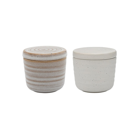 Ottawa Salt & Pepper Pinch Pots With Lid 6Cm