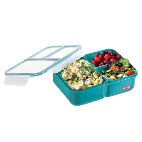 Inner Seal 3 Compartment Lunch Bento 1.6L - Teal
