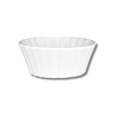 Fluted Flan Dish 100ml - New Bone