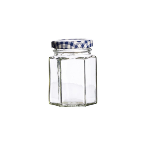 Hexagonal Twist Top Jar 110ml