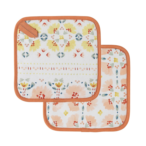 Clementine Pot Holders 20cm Set of 2