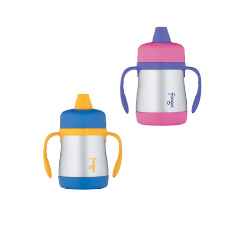 210ml Foogo Vacuum Insulated Soft Spout Sippy Cup - 2 Colors