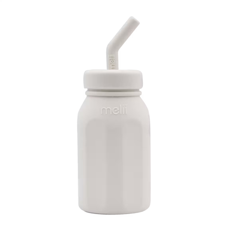 Silicone Straw Bottle - 3 Colors