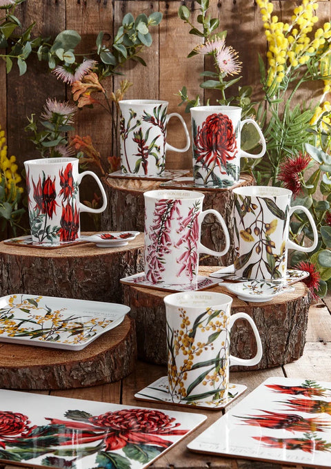 Aus Floral Emblems Sturt'S Desert Pea Teabag Holder