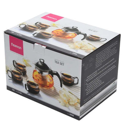 Fissman 5Pc Glass Tea Set