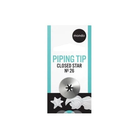 #26 Stainless Steel Closed Star Piping Tip