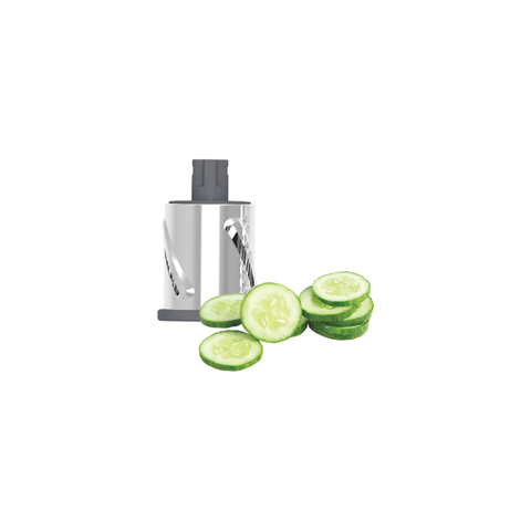 3 Blade Drum Grater with Lockable Suction Base - White/Grey