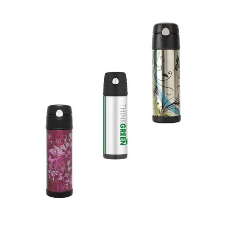 Stainless Steel 530ml Vacuum Insulated Hydration Bottle With Straw - 3 Colors
