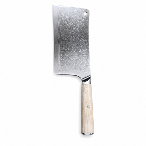 YURI Japanese Damascus Steel 7-Inch Cleaver Choper, 18cm