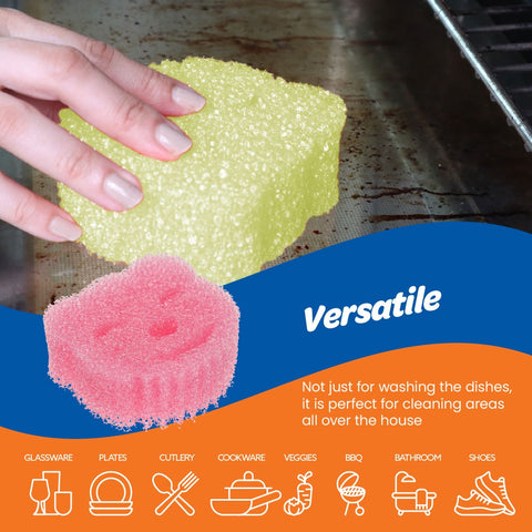 Scrubtastic Scrub & Wipe Sponge 2 Pack