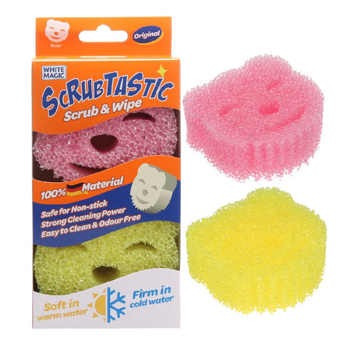 Scrubtastic Scrub & Wipe Sponge 2 Pack