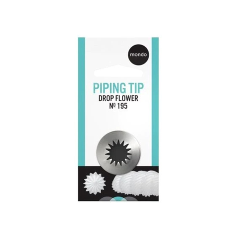 #195 Stainless Steel Lg Drop Flower Piping Tip