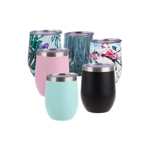 "Oasis" Flasks Stainless Steel Double Wall Insulated Wine Tumbler 330ml - 15 Colors