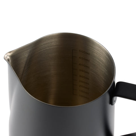 Stainless Steel Milk Frothing Jug 600ml Black