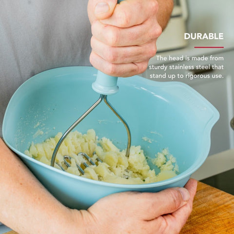 Masher, Soft Grip, Mineral Water, Carded