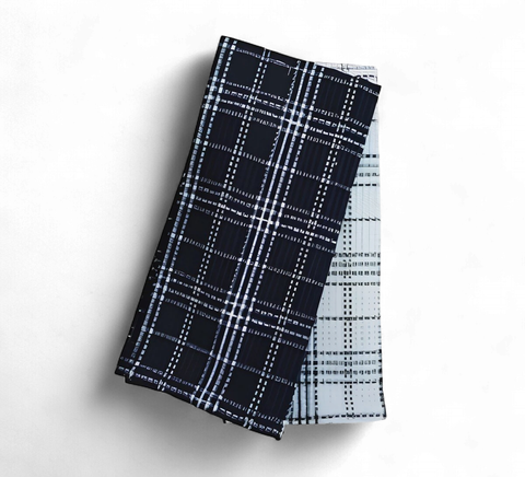 Collins 2 Pack Tea Towel 45x70cm - Black