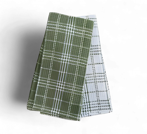 Collins 2 Pack Tea Towel 45x70cm - Green