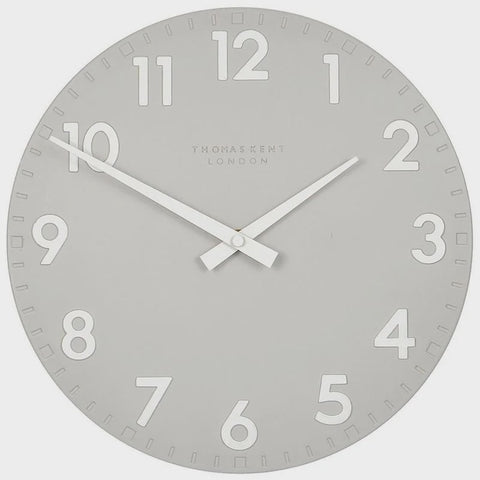 Camden Wall Clock Contemporary Raised Numbers, Open Face - 30cm