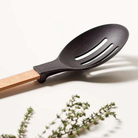 Gourmet Series Slotted Spoon 33.5 x 0.6cm - Natural
