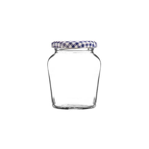 Round Curved Twist Top Jar