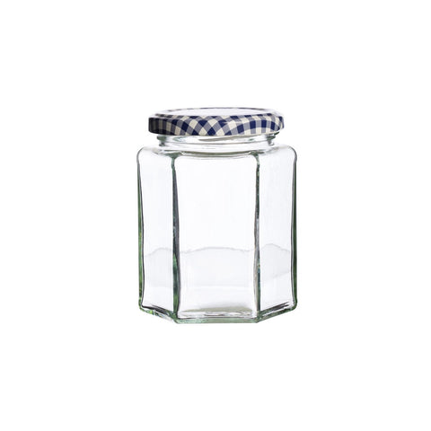 Hexegonal Twist Top Jar 280ml