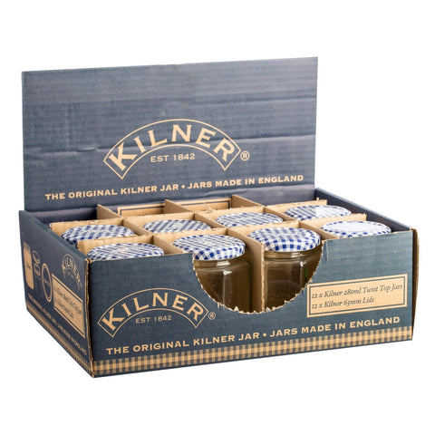 Hexegonal Twist Top Jar 280ml