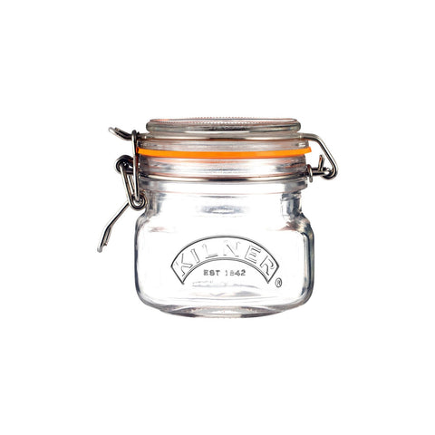 Square Clip Top Jar, 250ml