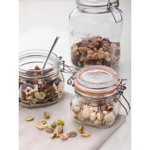 Square Clip Top Jar, 250ml