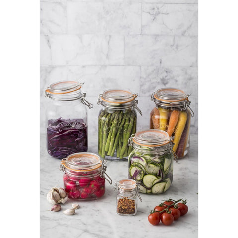 Square Clip Top Jar 500ml