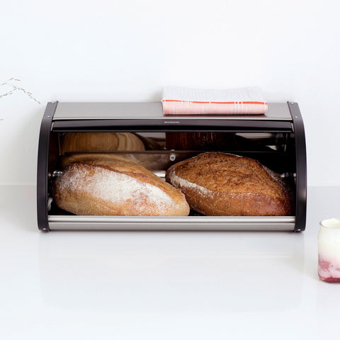 Bread Bin Roll Top Large - FPP Matt Steel