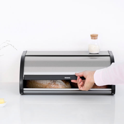 Bread Bin Roll Top Large - FPP Matt Steel