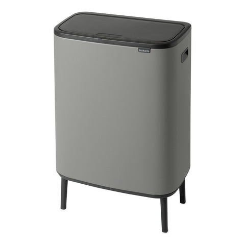 Bo Touch Bin Hi  2 X 30L - Mineral Concrete Grey