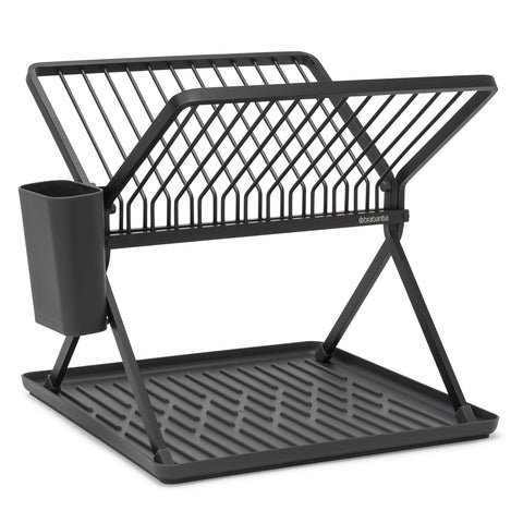 Compact Dish Drying Rack - Dark Grey