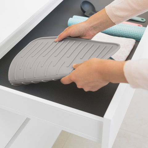 Silicone Dish Rack - Mid Grey