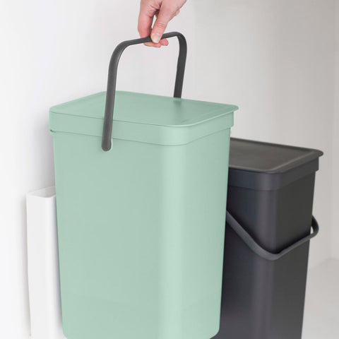 Built-in Bin Sort & Go 2 x 16L - Jade Green