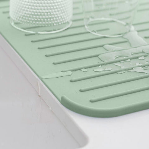 Silicone Dish Drying Rack - Jade Green