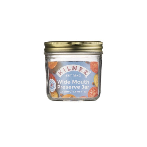 Kilner Wide Mouth Preserve Jar 200ml