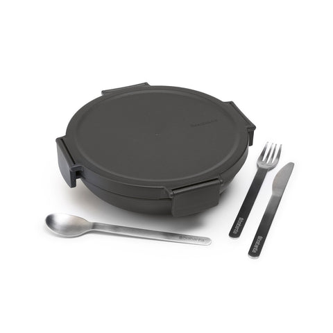 Make & Take Salad Bowl 1.3L Dark Grey