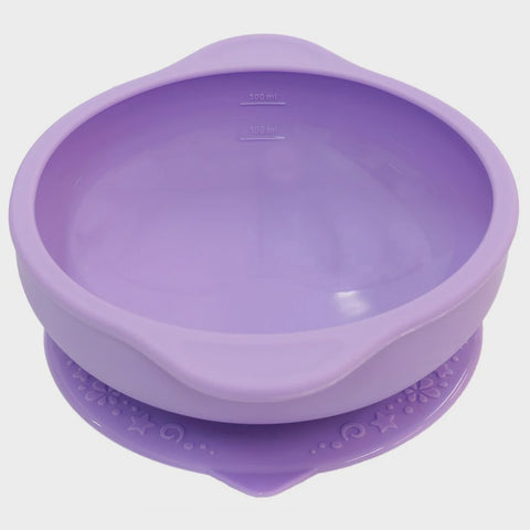 Suction Bowl With Lid - Willo Lilac