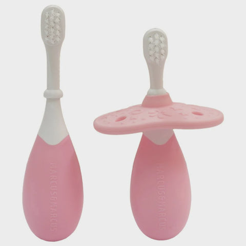 Palm Grasp Toddler Training Toothbrush - Pink