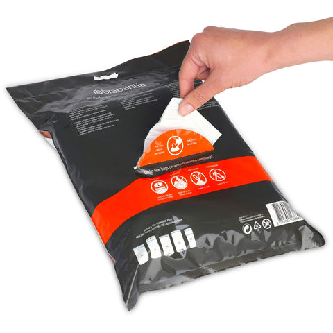 Bin Liner Code L (40-45 Litre) 40 Bags Dispenser Pack - White