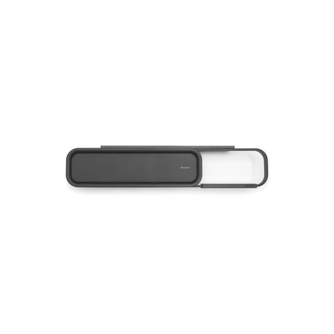 Mindset Toilet Roll Holder w/ Shelf Mineral Infinite Grey