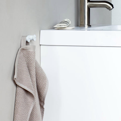 Mindset Towel Hooks Set of 2 Mineral Fresh White
