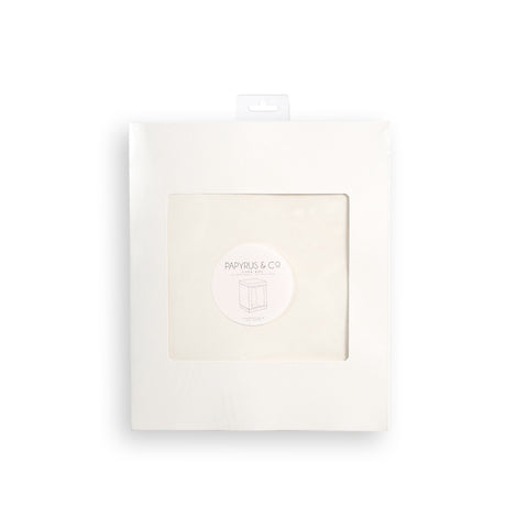 10" x 10" x 12" Tall Scalloped Cake Box - White
